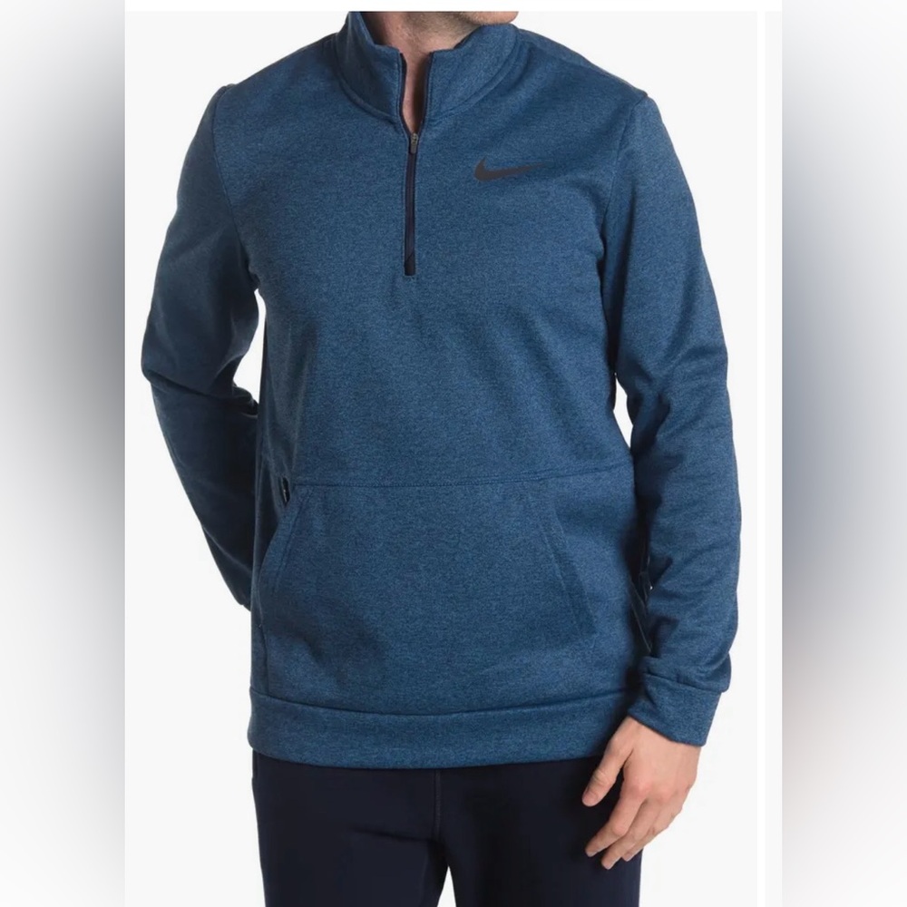 Nike Men's Heathered Teal Quarter-Zip Pullover
